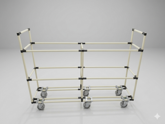 Pipe Frame Trolley for Material Handling